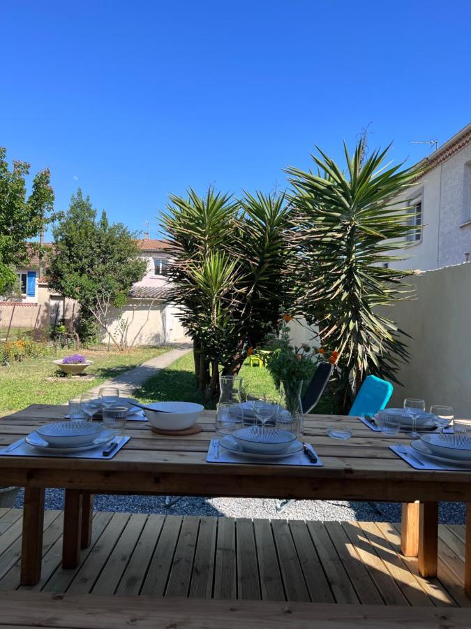 Charmante Maison Climatisee Avec Piscine Au Calme A Carcassonne Buitenkant foto