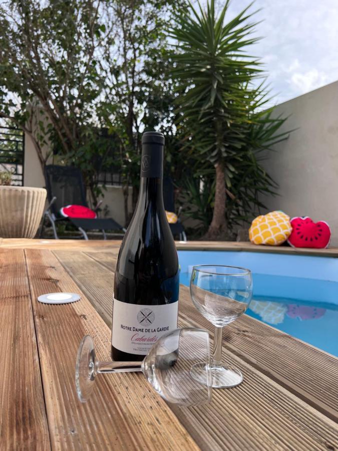 Charmante Maison Climatisee Avec Piscine Au Calme A Carcassonne Buitenkant foto
